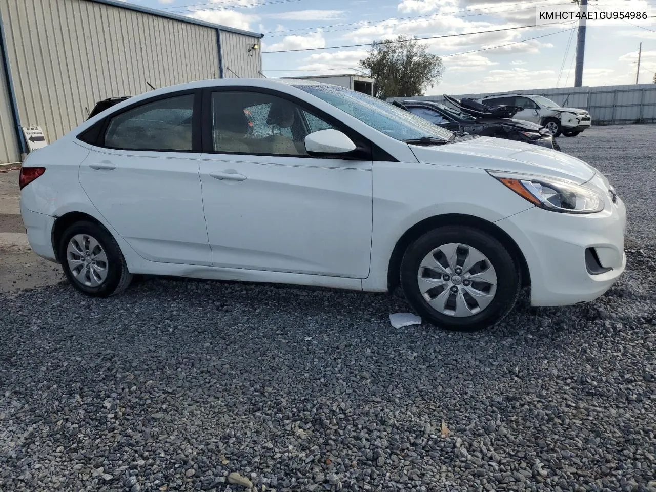 2016 Hyundai Accent Se VIN: KMHCT4AE1GU954986 Lot: 80979084