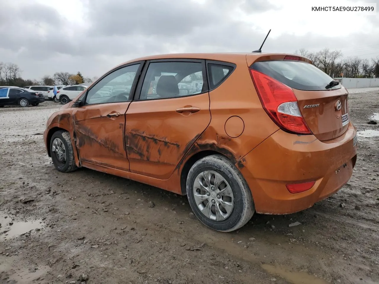 2016 Hyundai Accent Se VIN: KMHCT5AE9GU278499 Lot: 81125104