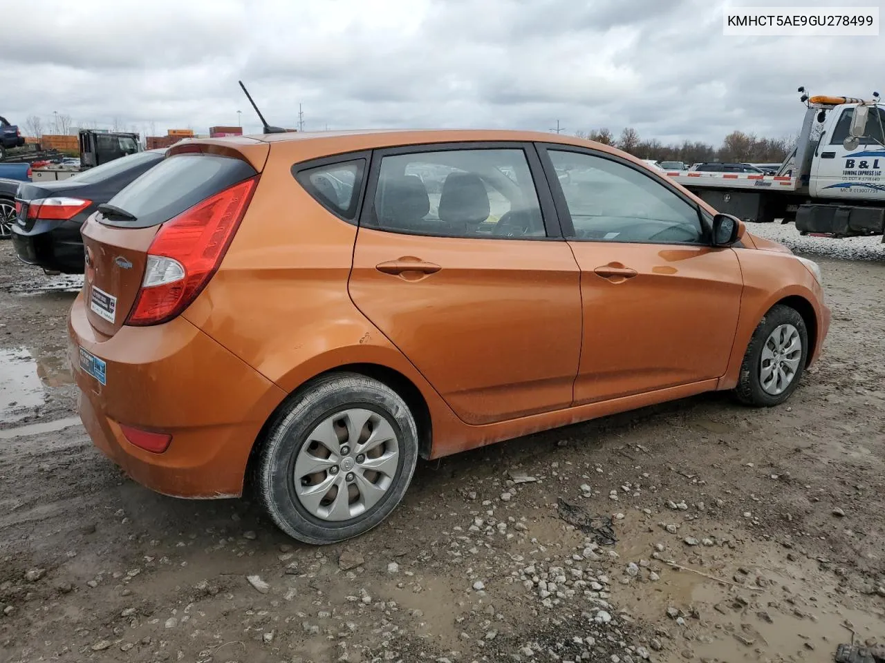 2016 Hyundai Accent Se VIN: KMHCT5AE9GU278499 Lot: 81125104