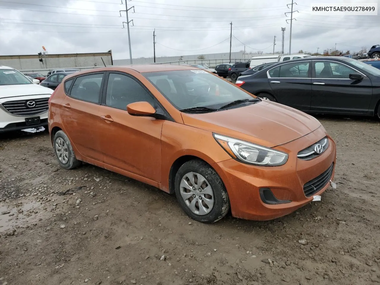 2016 Hyundai Accent Se VIN: KMHCT5AE9GU278499 Lot: 81125104