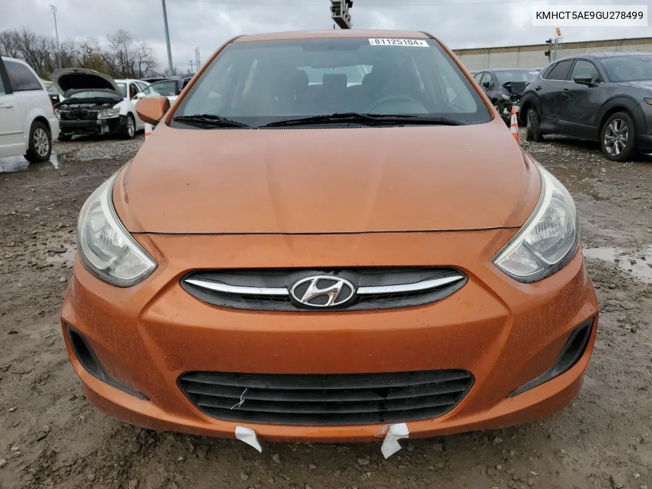 2016 Hyundai Accent Se VIN: KMHCT5AE9GU278499 Lot: 81125104