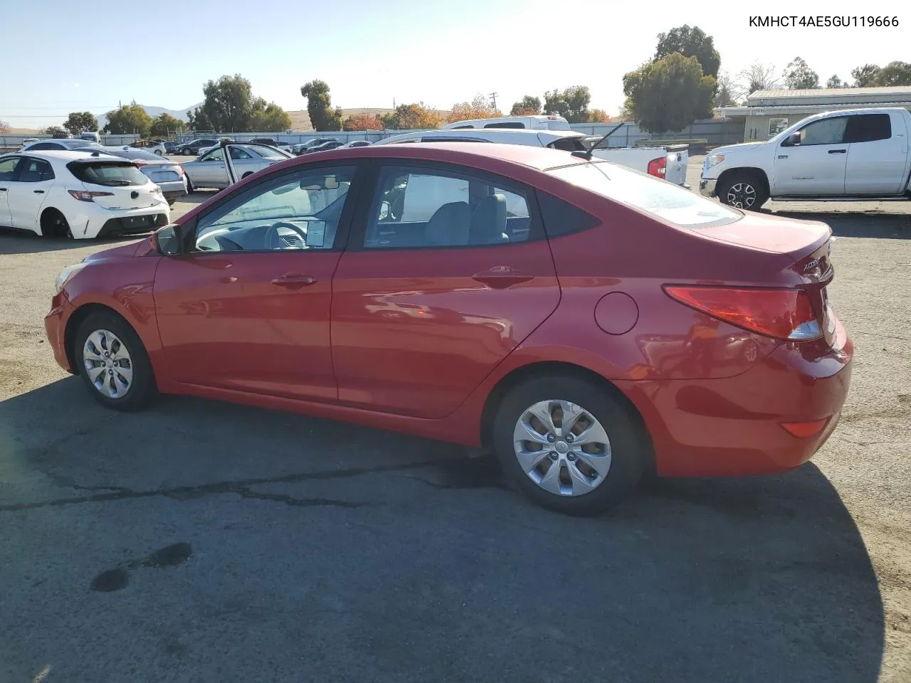 2016 Hyundai Accent Se VIN: KMHCT4AE5GU119666 Lot: 81200484