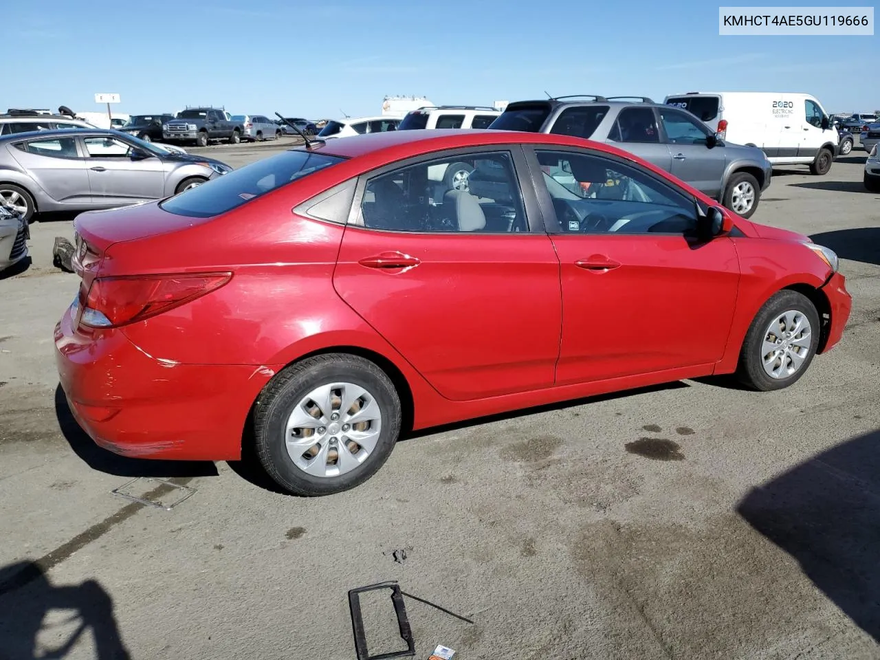 2016 Hyundai Accent Se VIN: KMHCT4AE5GU119666 Lot: 81200484