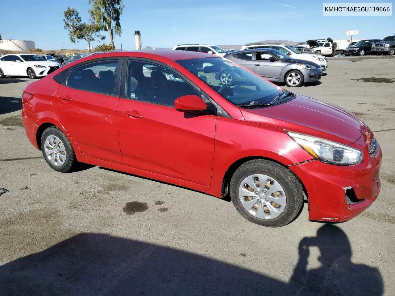 2016 Hyundai Accent Se VIN: KMHCT4AE5GU119666 Lot: 81200484