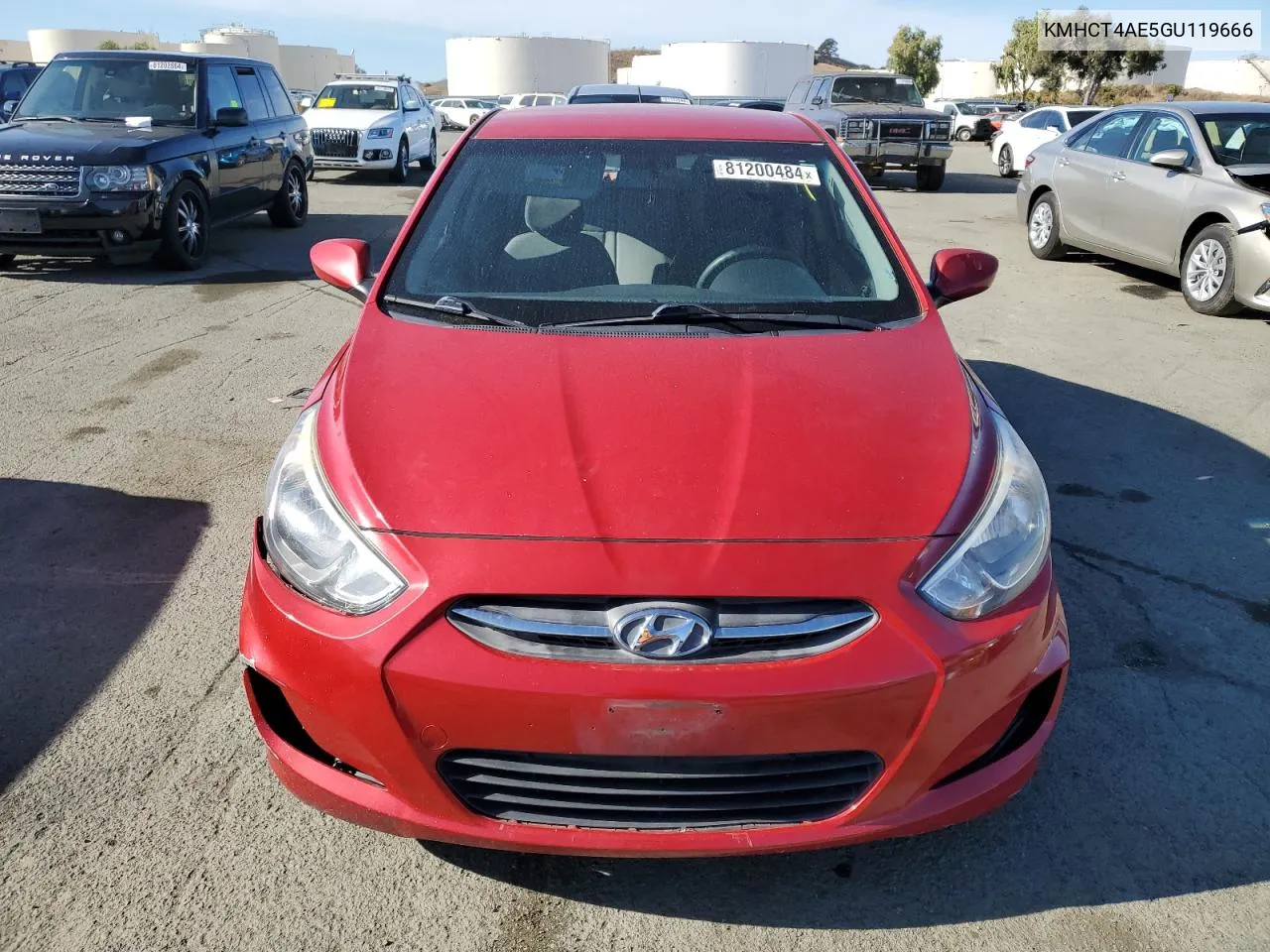 2016 Hyundai Accent Se VIN: KMHCT4AE5GU119666 Lot: 81200484