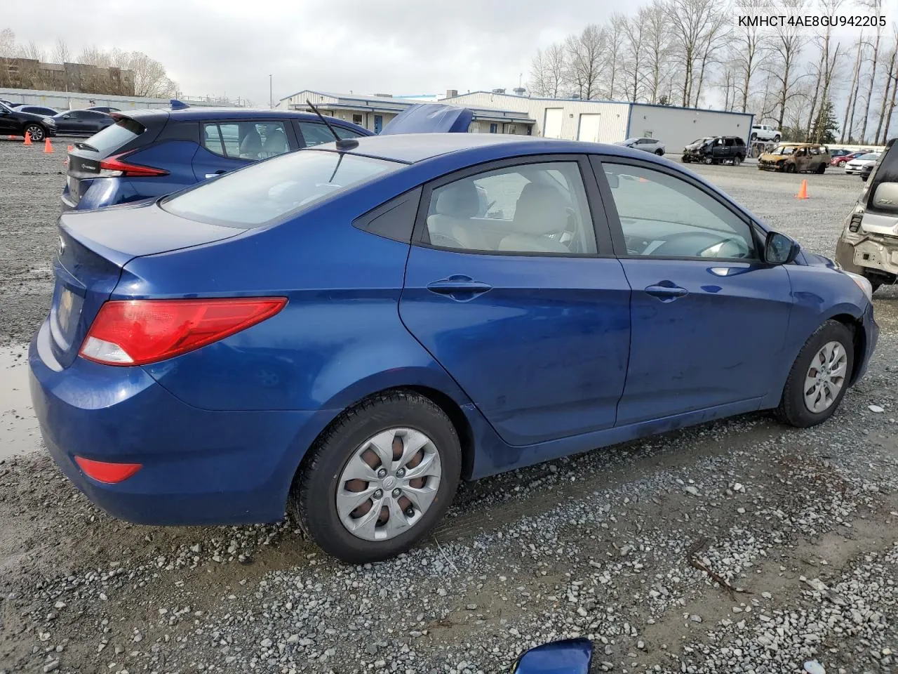 2016 Hyundai Accent Se VIN: KMHCT4AE8GU942205 Lot: 81908254