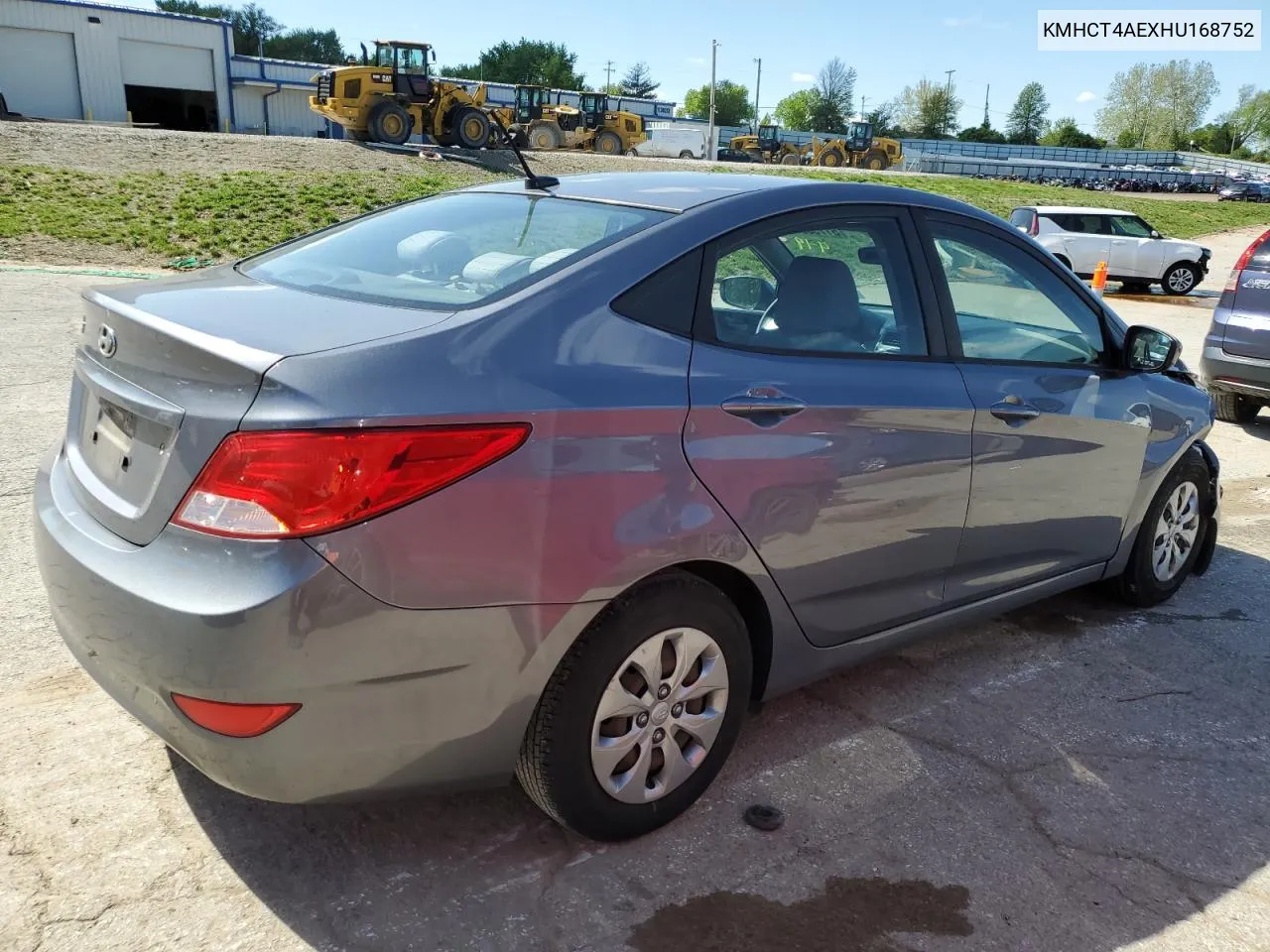 2017 Hyundai Accent Se VIN: KMHCT4AEXHU168752 Lot: 51750974