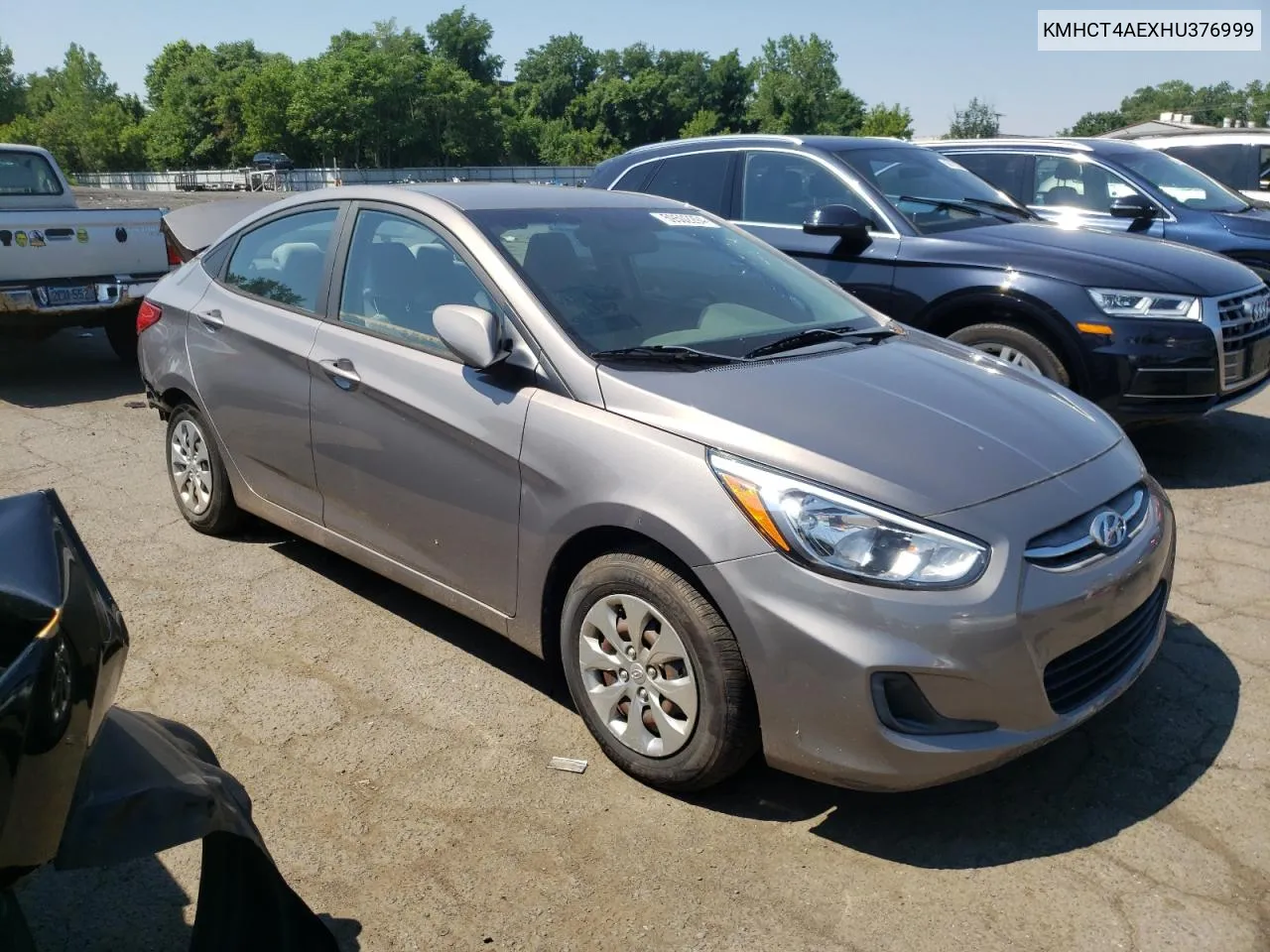 2017 Hyundai Accent Se VIN: KMHCT4AEXHU376999 Lot: 59502294