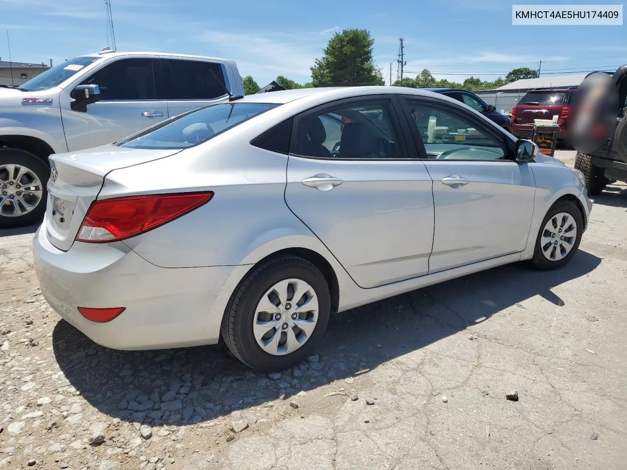 2017 Hyundai Accent Se VIN: KMHCT4AE5HU174409 Lot: 61510404