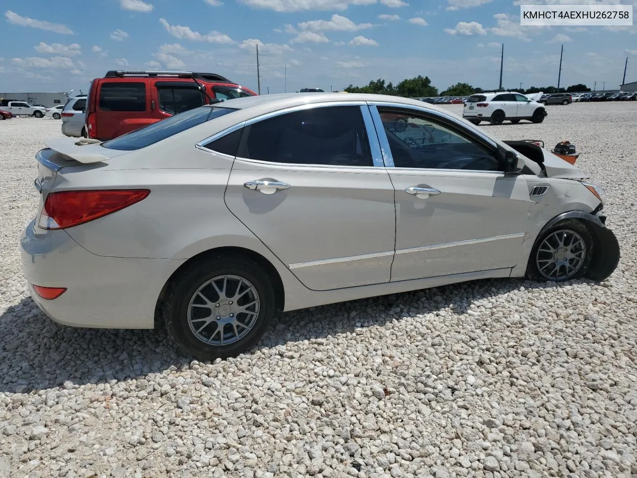 2017 Hyundai Accent Se VIN: KMHCT4AEXHU262758 Lot: 62296744