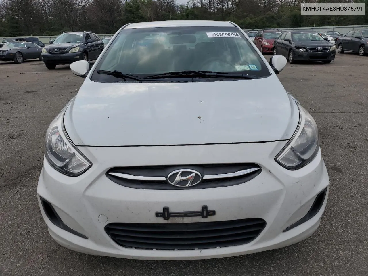 2017 Hyundai Accent Se VIN: KMHCT4AE3HU375791 Lot: 63229294