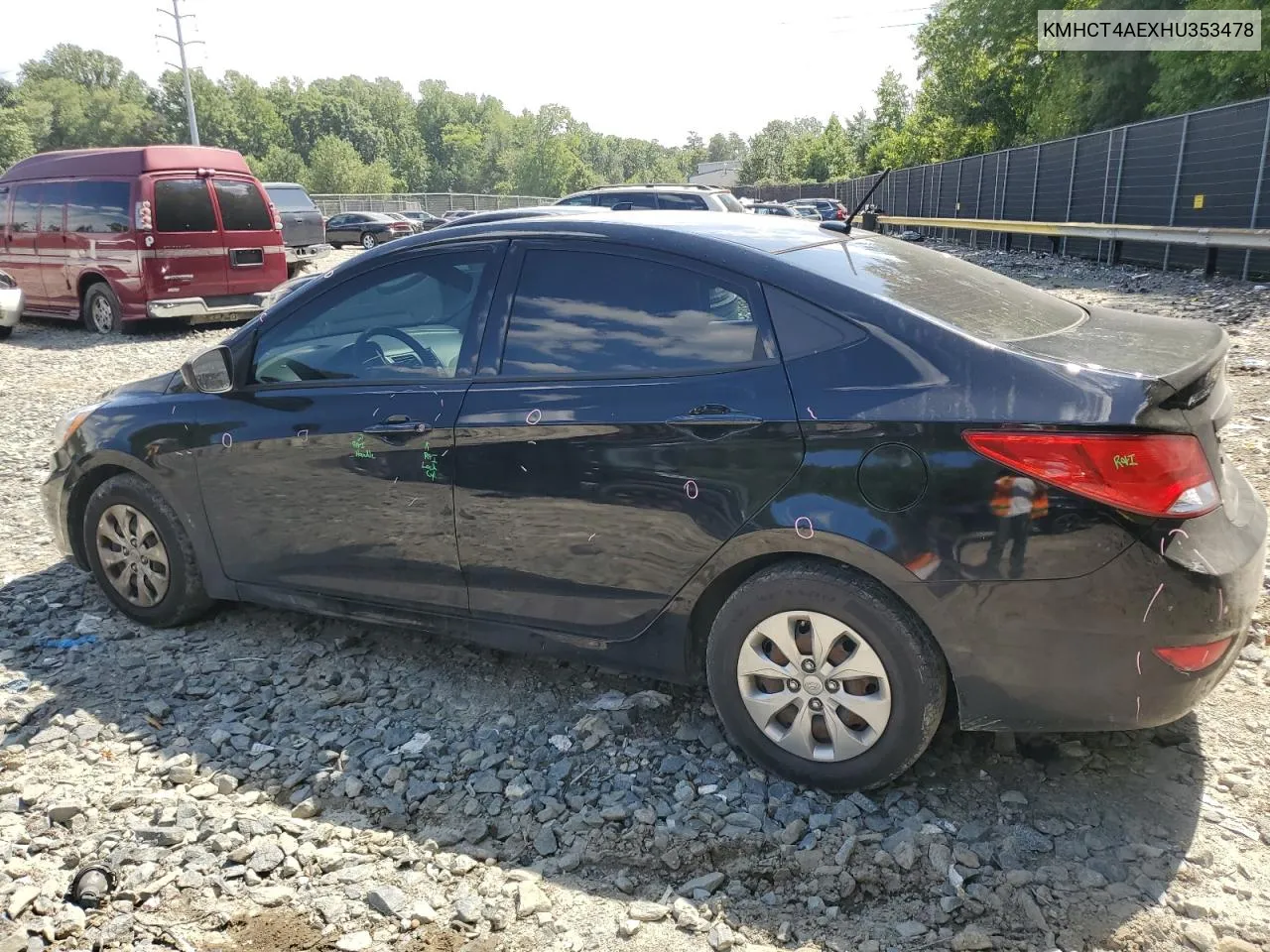 2017 Hyundai Accent Se VIN: KMHCT4AEXHU353478 Lot: 66969954