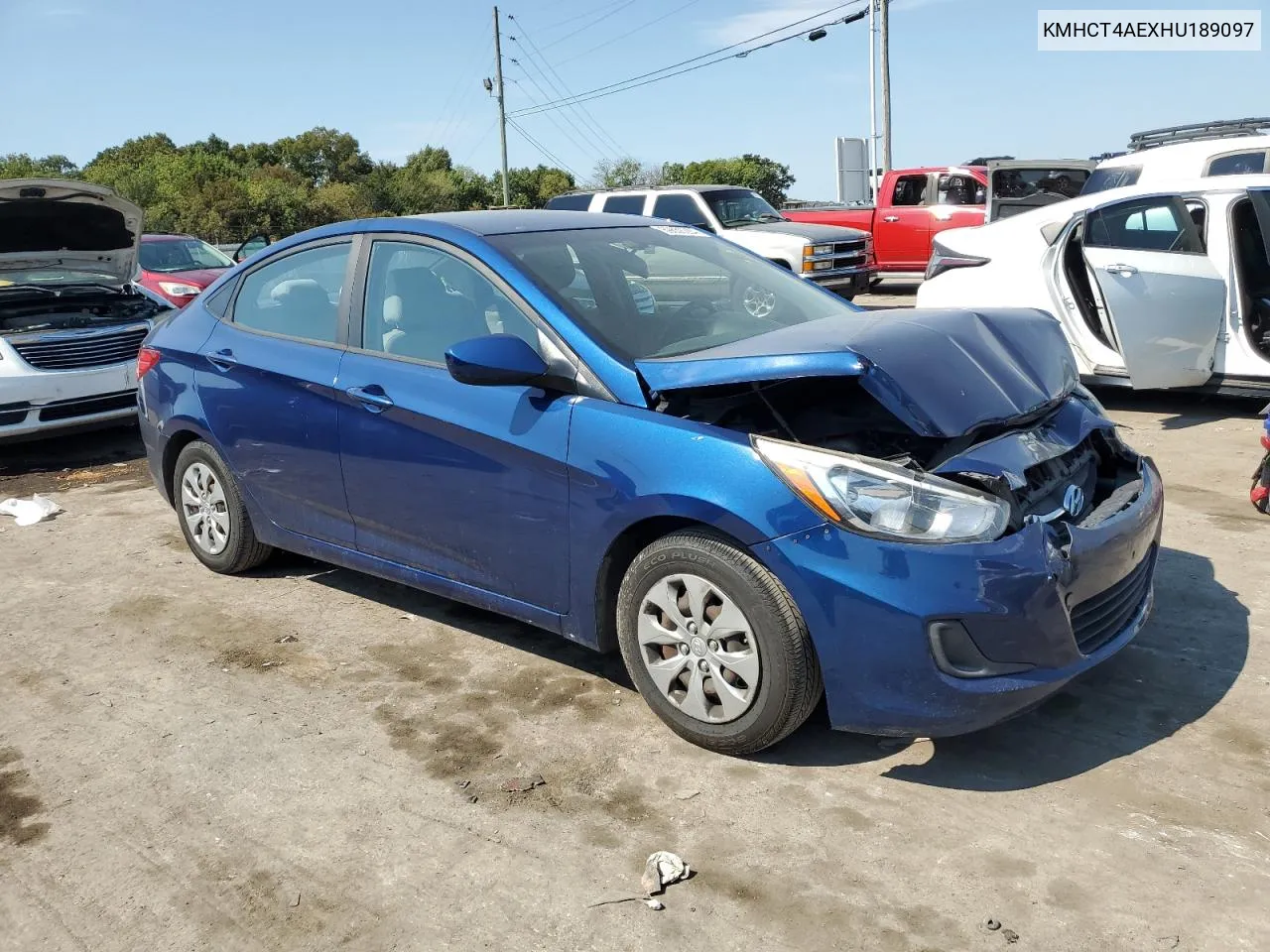 2017 Hyundai Accent Se VIN: KMHCT4AEXHU189097 Lot: 69658284