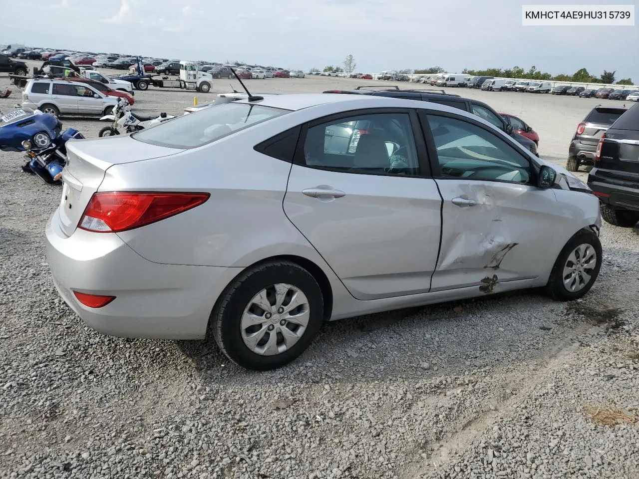 2017 Hyundai Accent Se VIN: KMHCT4AE9HU315739 Lot: 70029934