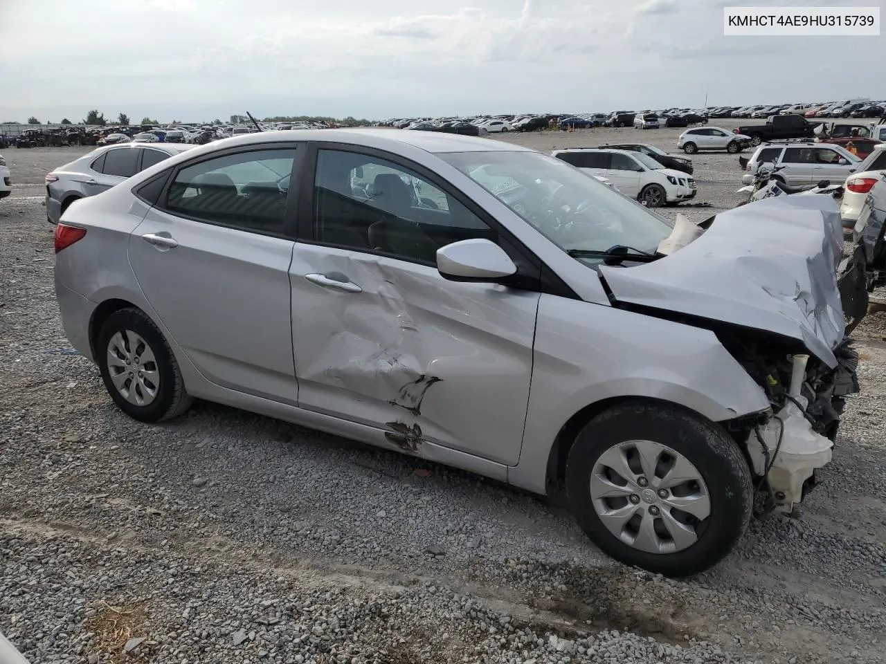 2017 Hyundai Accent Se VIN: KMHCT4AE9HU315739 Lot: 70029934