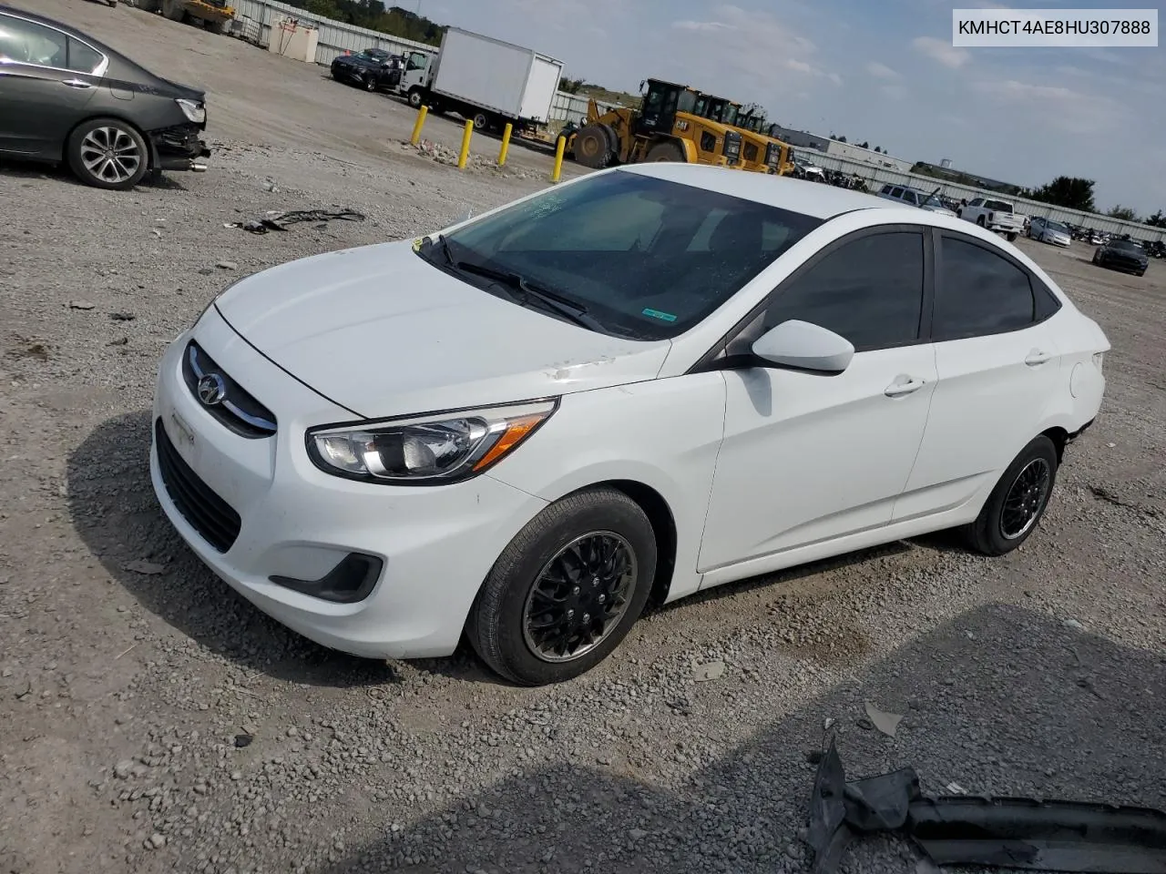 2017 Hyundai Accent Se VIN: KMHCT4AE8HU307888 Lot: 71300754