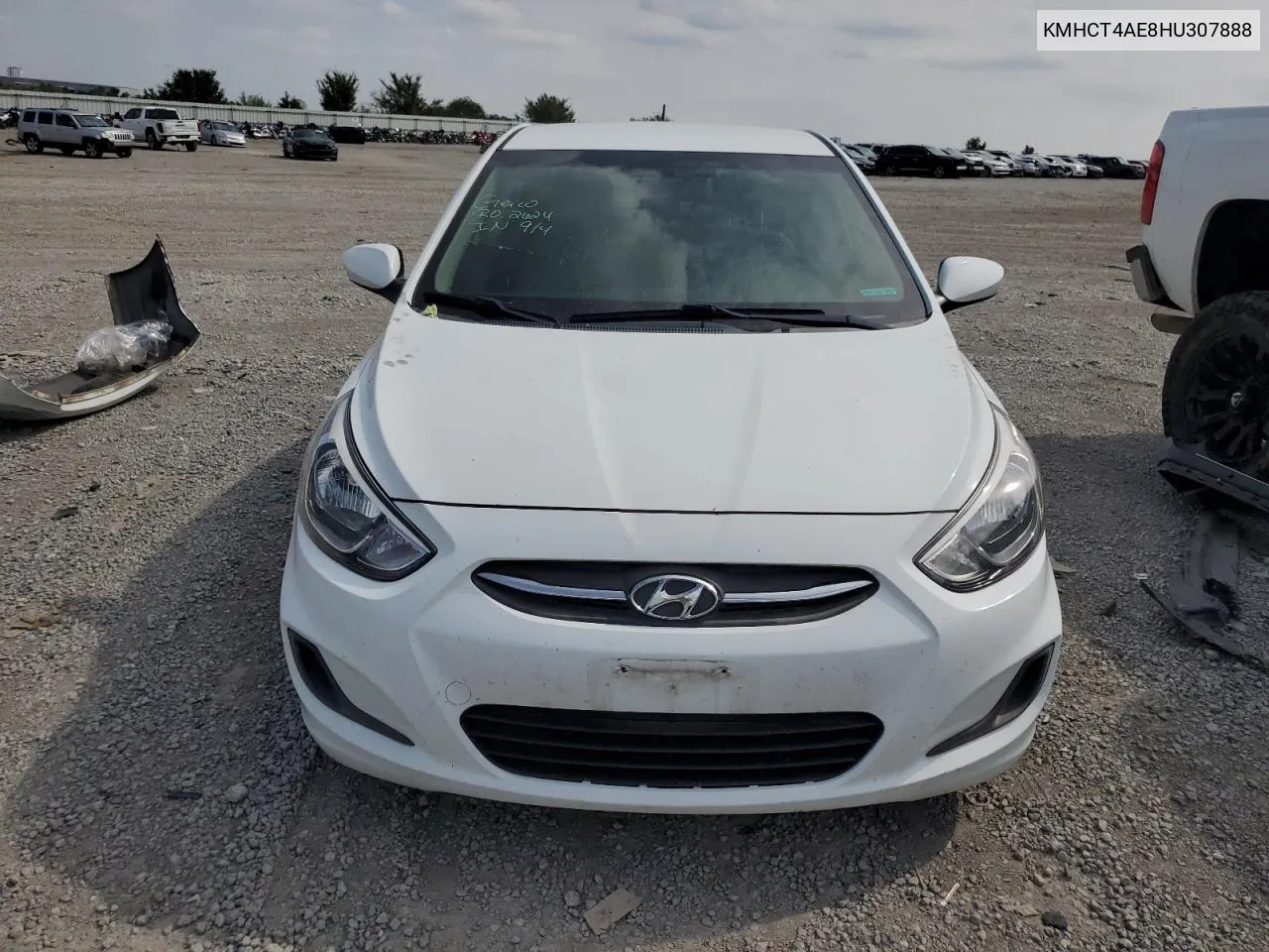 2017 Hyundai Accent Se VIN: KMHCT4AE8HU307888 Lot: 71300754