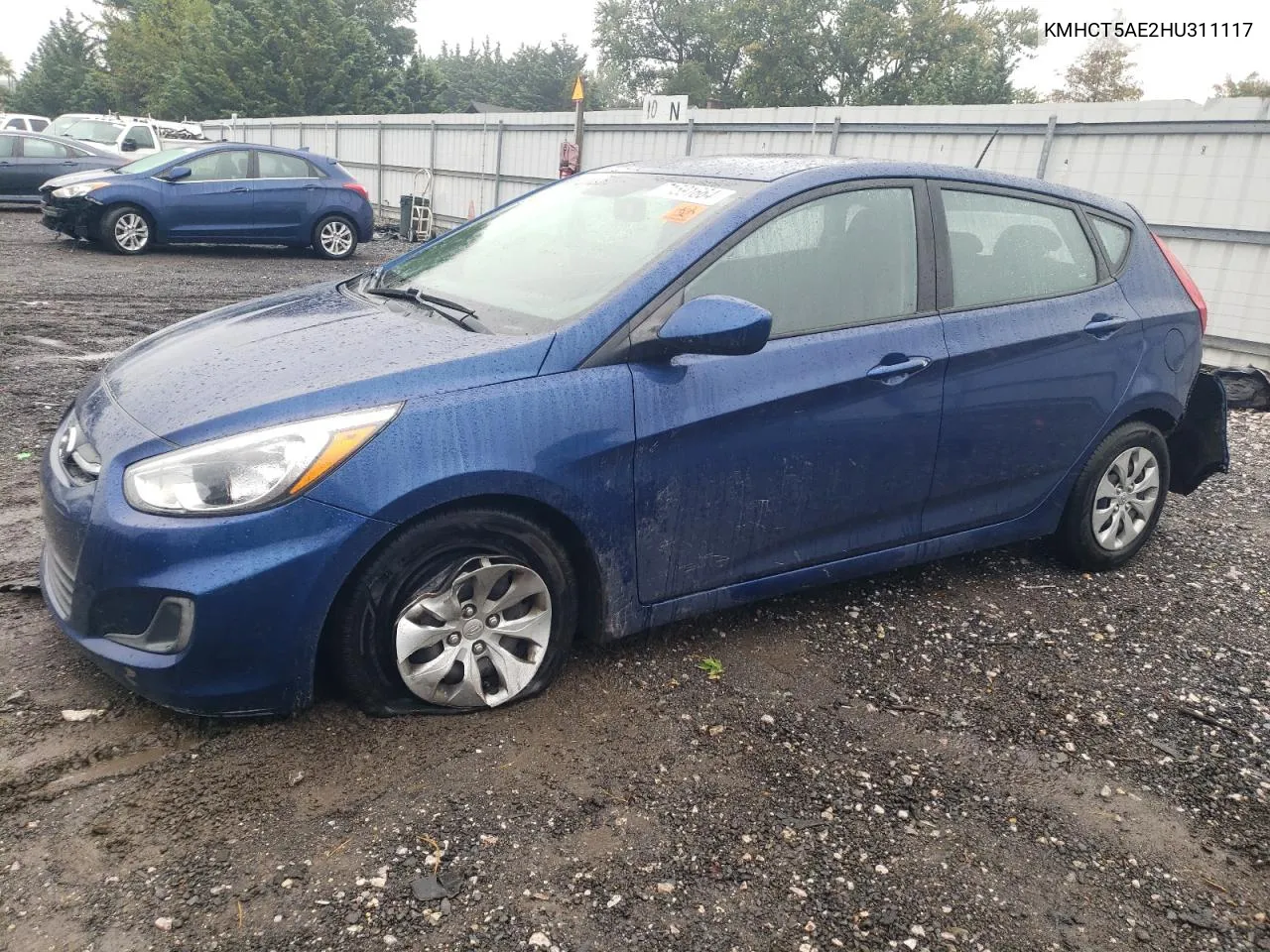 2017 Hyundai Accent Se VIN: KMHCT5AE2HU311117 Lot: 71591664