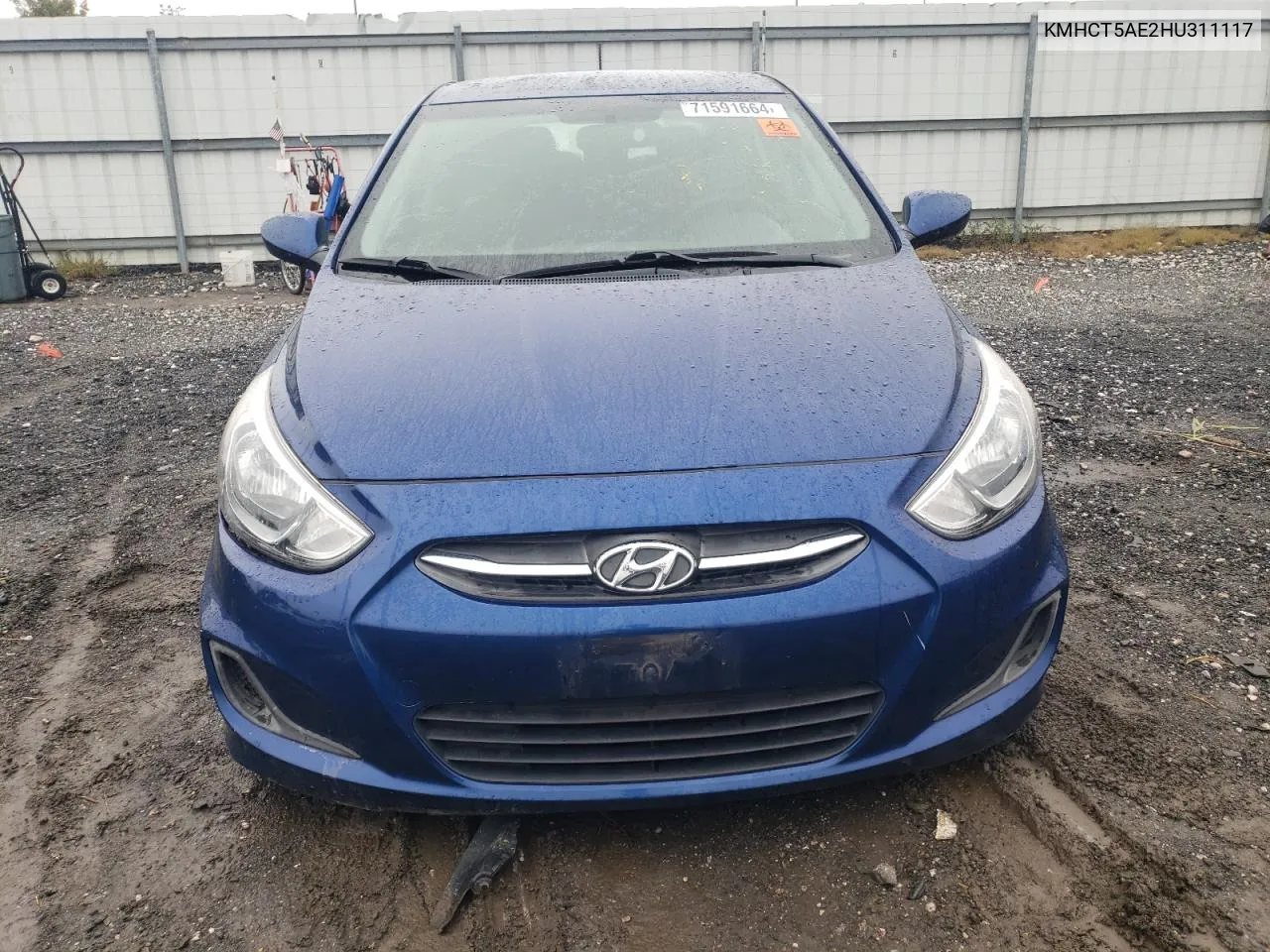 2017 Hyundai Accent Se VIN: KMHCT5AE2HU311117 Lot: 71591664