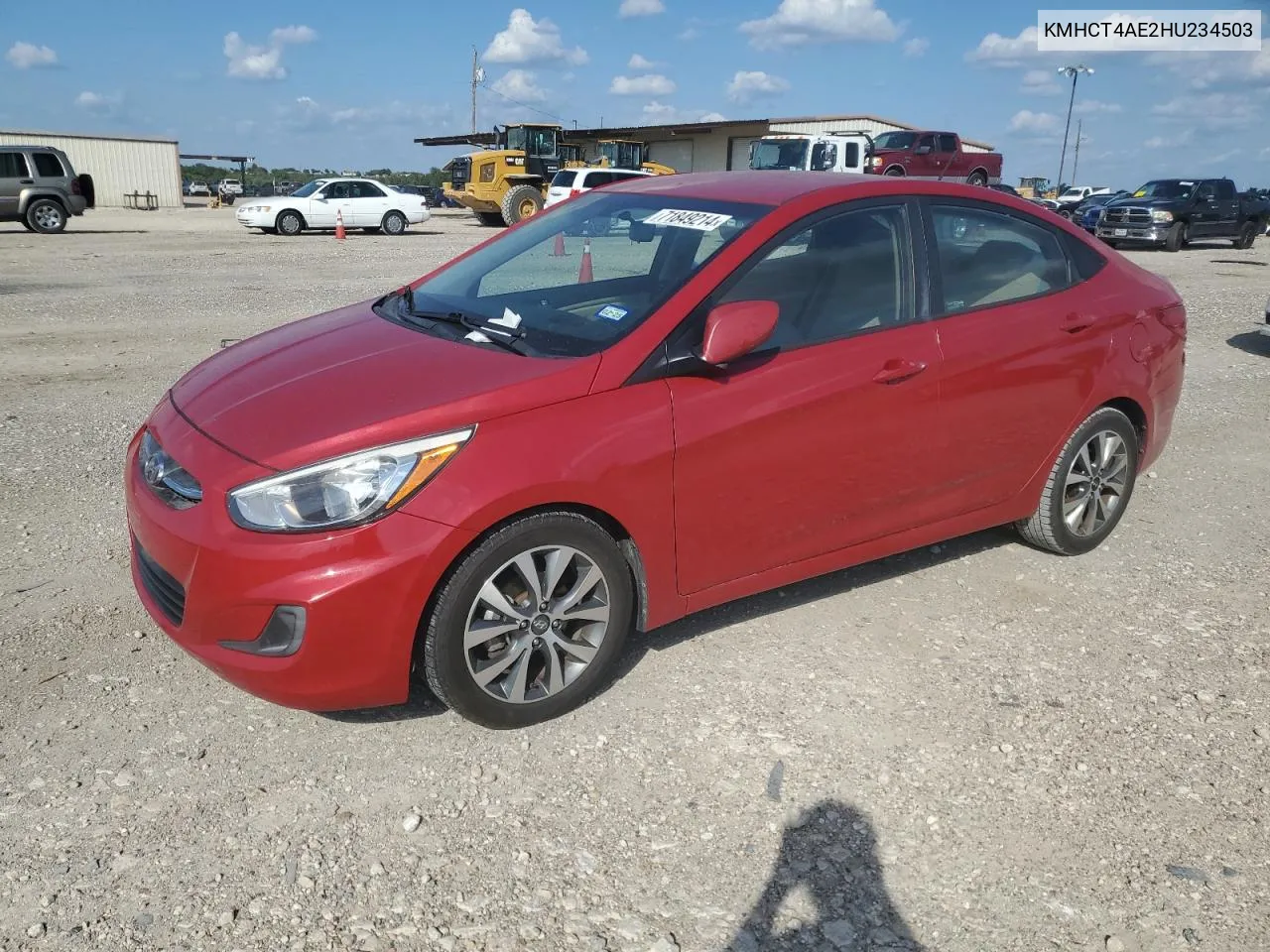 2017 Hyundai Accent Se VIN: KMHCT4AE2HU234503 Lot: 71849214