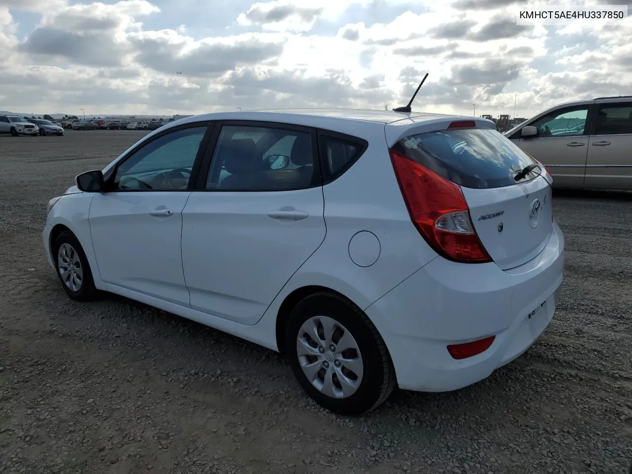 KMHCT5AE4HU337850 2017 Hyundai Accent Se