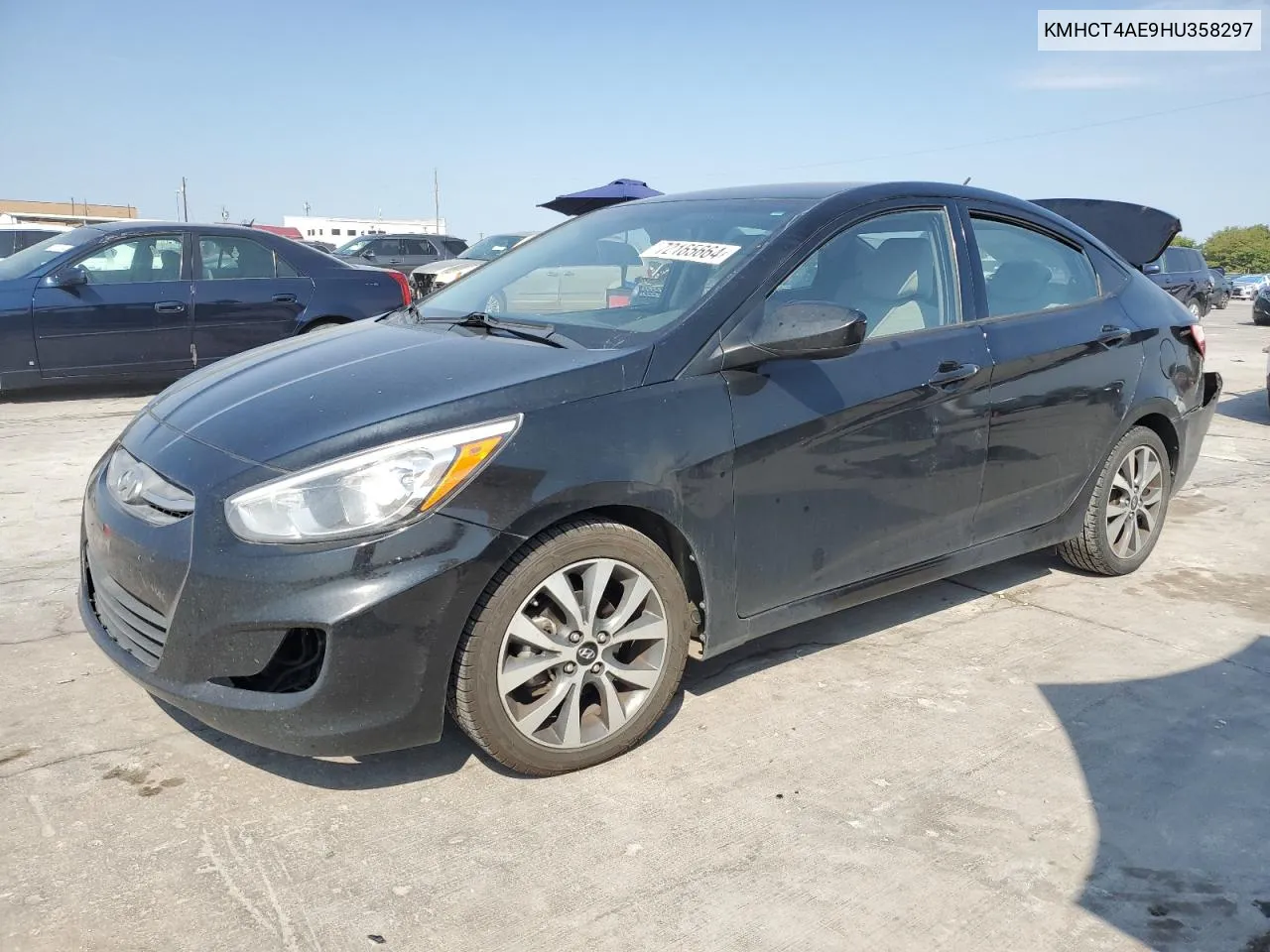 2017 Hyundai Accent Se VIN: KMHCT4AE9HU358297 Lot: 72165664