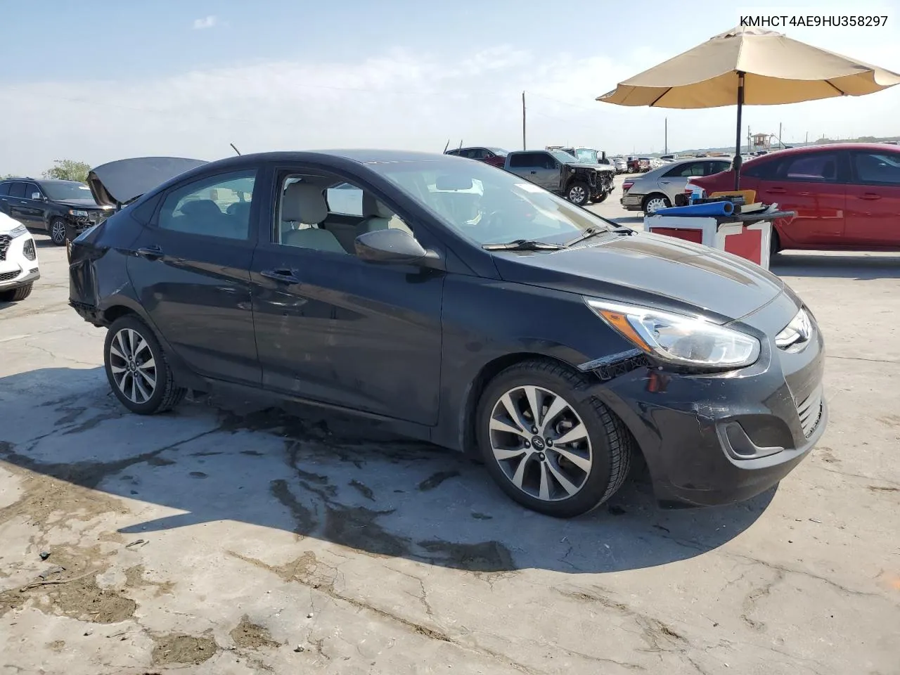 2017 Hyundai Accent Se VIN: KMHCT4AE9HU358297 Lot: 72165664