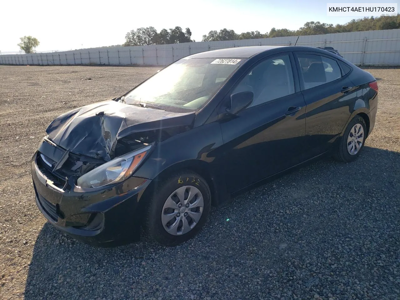 2017 Hyundai Accent Se VIN: KMHCT4AE1HU170423 Lot: 72627814