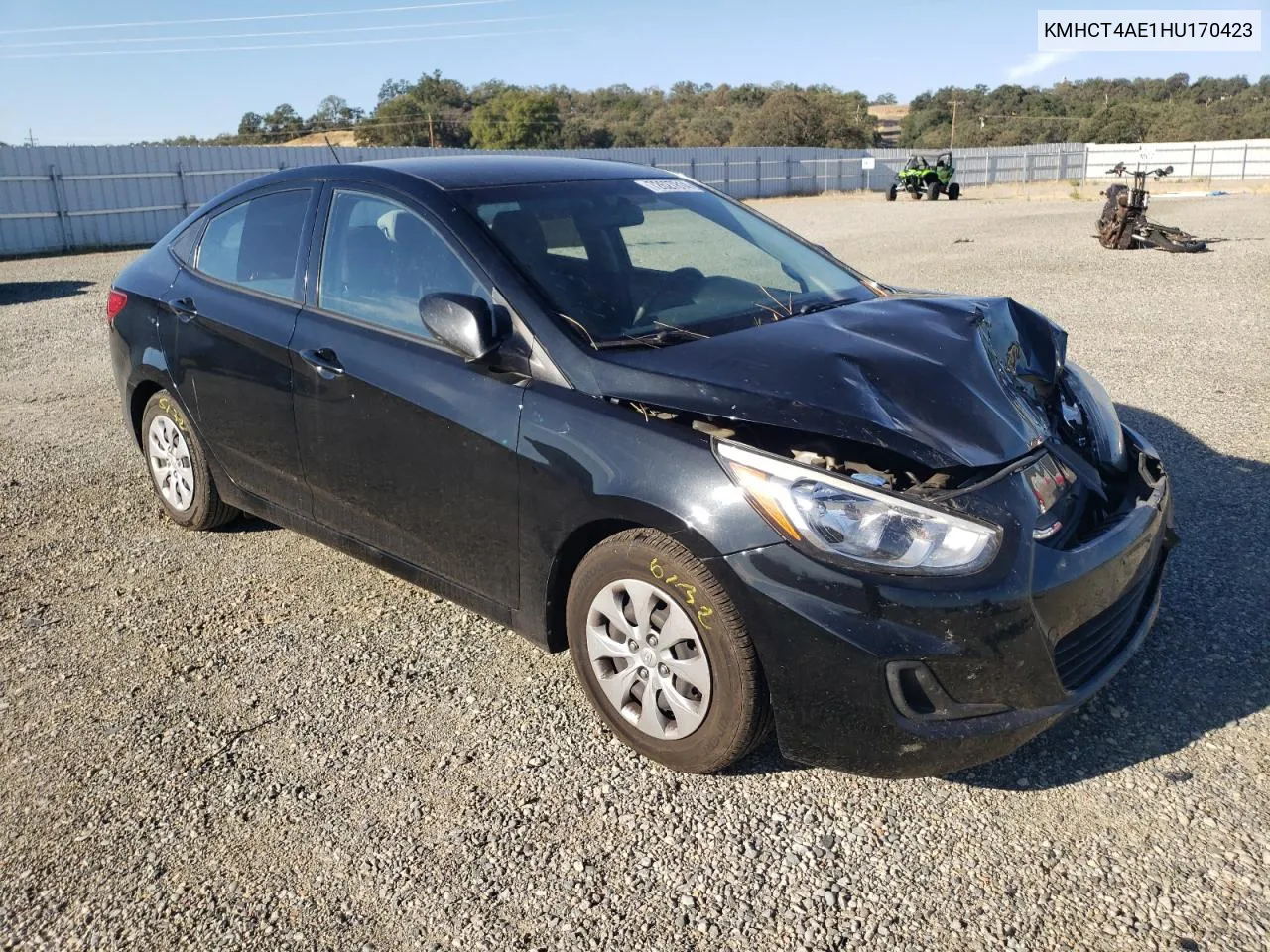 2017 Hyundai Accent Se VIN: KMHCT4AE1HU170423 Lot: 72627814