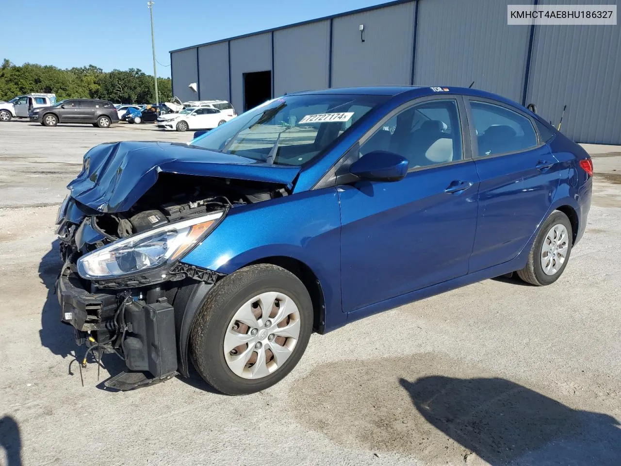 2017 Hyundai Accent Se VIN: KMHCT4AE8HU186327 Lot: 72727174