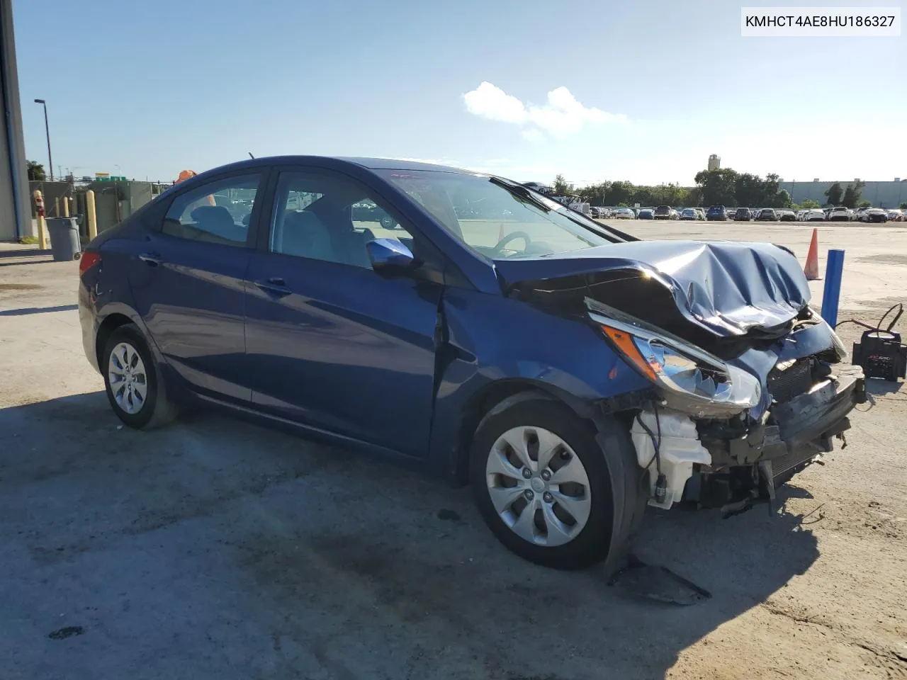 2017 Hyundai Accent Se VIN: KMHCT4AE8HU186327 Lot: 72727174