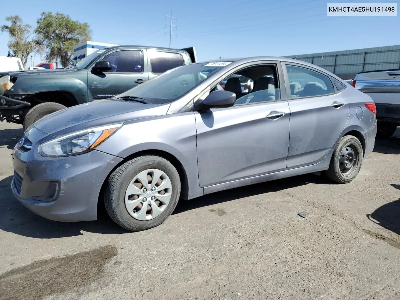 2017 Hyundai Accent Se VIN: KMHCT4AE5HU191498 Lot: 73611494