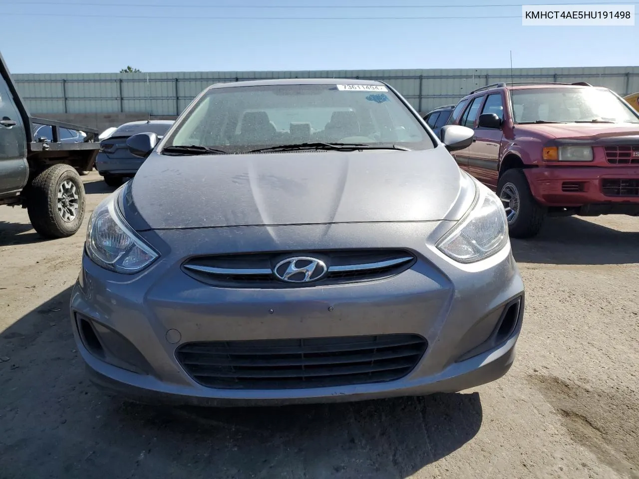 2017 Hyundai Accent Se VIN: KMHCT4AE5HU191498 Lot: 73611494