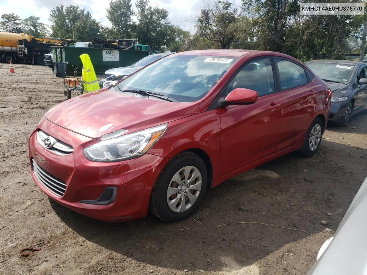 2017 Hyundai Accent Se VIN: KMHCT4AE0HU376770 Lot: 73999014