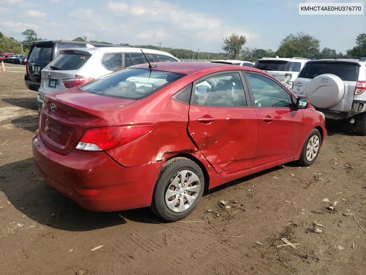 2017 Hyundai Accent Se VIN: KMHCT4AE0HU376770 Lot: 73999014