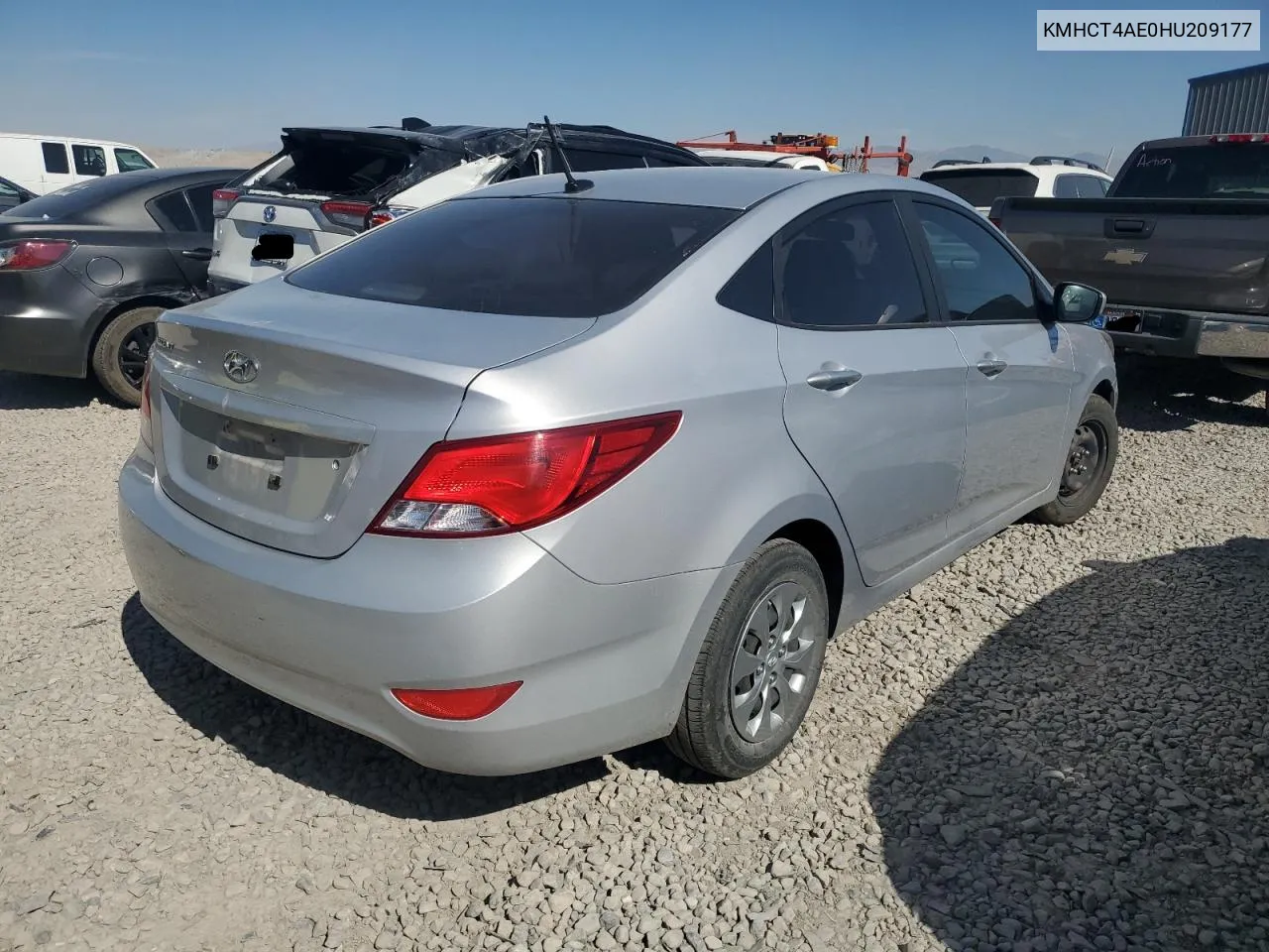 2017 Hyundai Accent Se VIN: KMHCT4AE0HU209177 Lot: 74272804