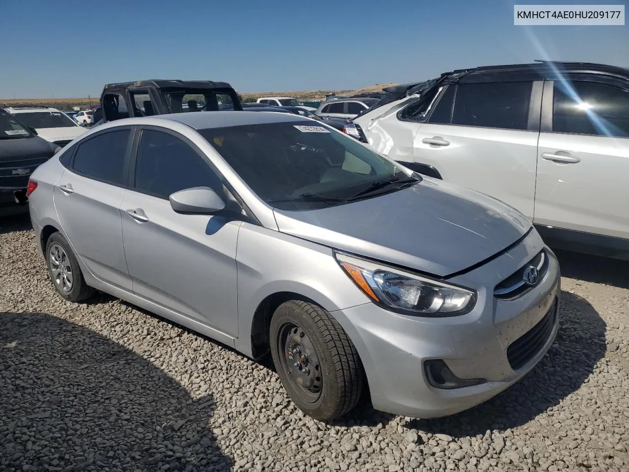 2017 Hyundai Accent Se VIN: KMHCT4AE0HU209177 Lot: 74272804