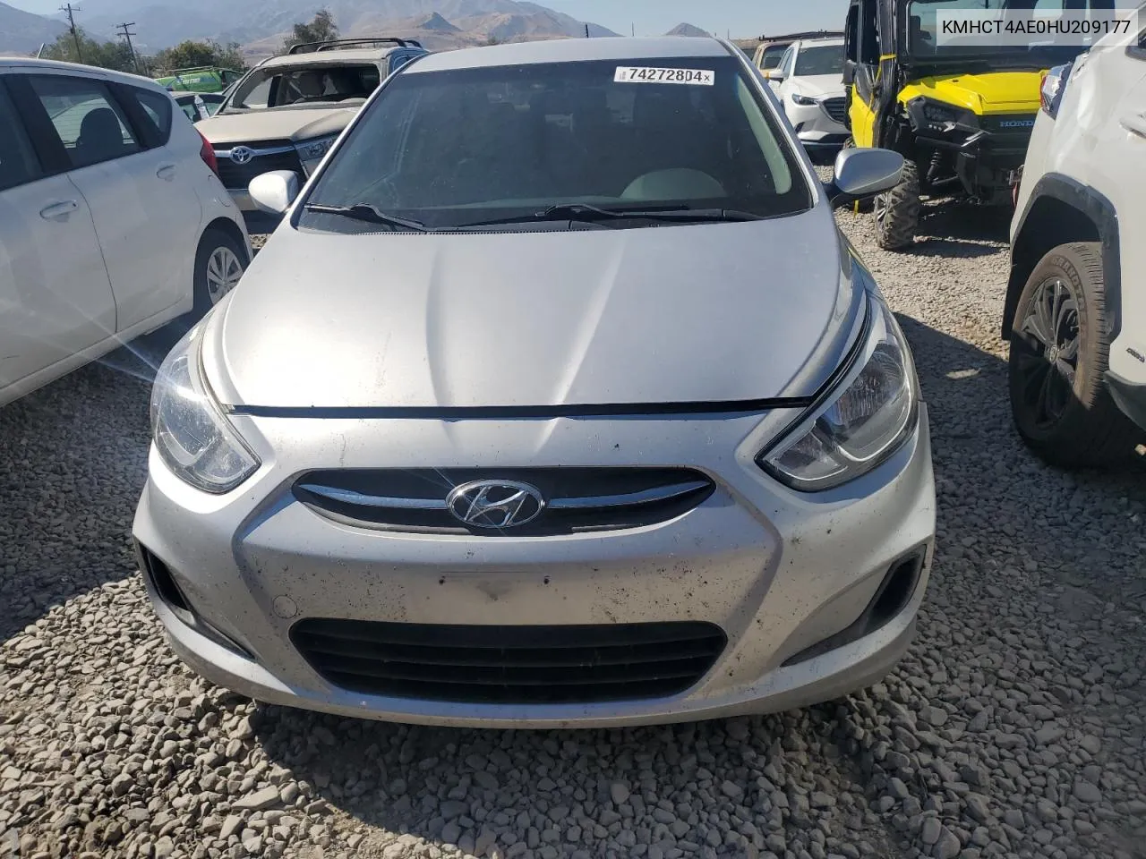 2017 Hyundai Accent Se VIN: KMHCT4AE0HU209177 Lot: 74272804