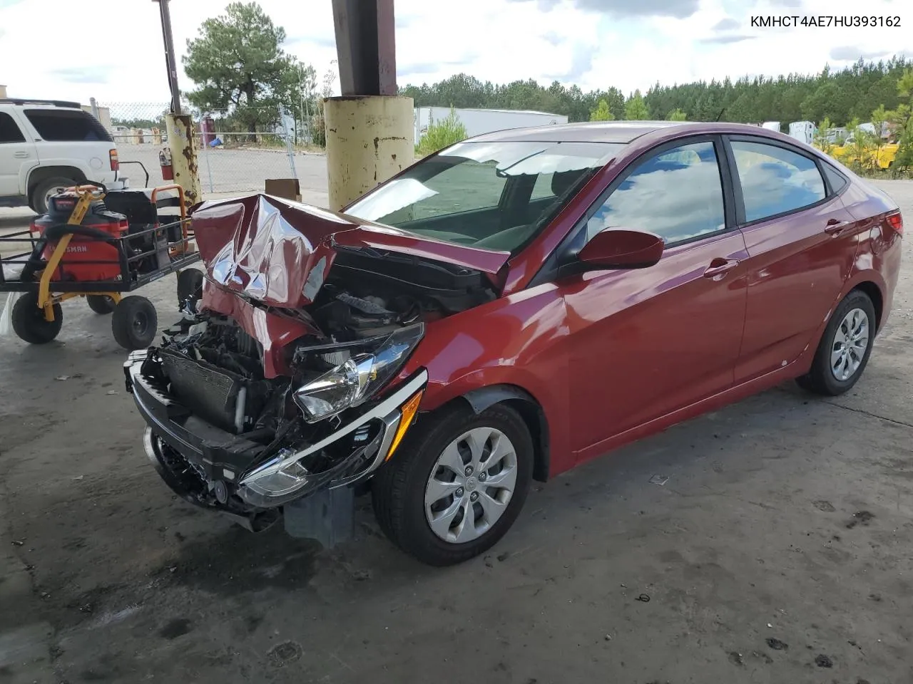 2017 Hyundai Accent Se VIN: KMHCT4AE7HU393162 Lot: 74638964