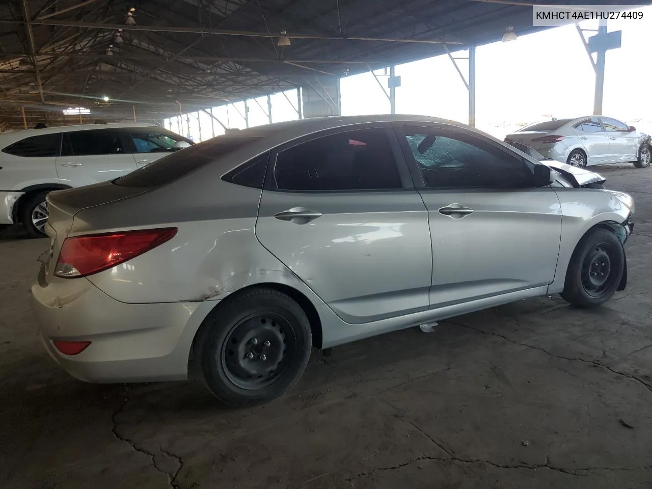 2017 Hyundai Accent Se VIN: KMHCT4AE1HU274409 Lot: 74900524