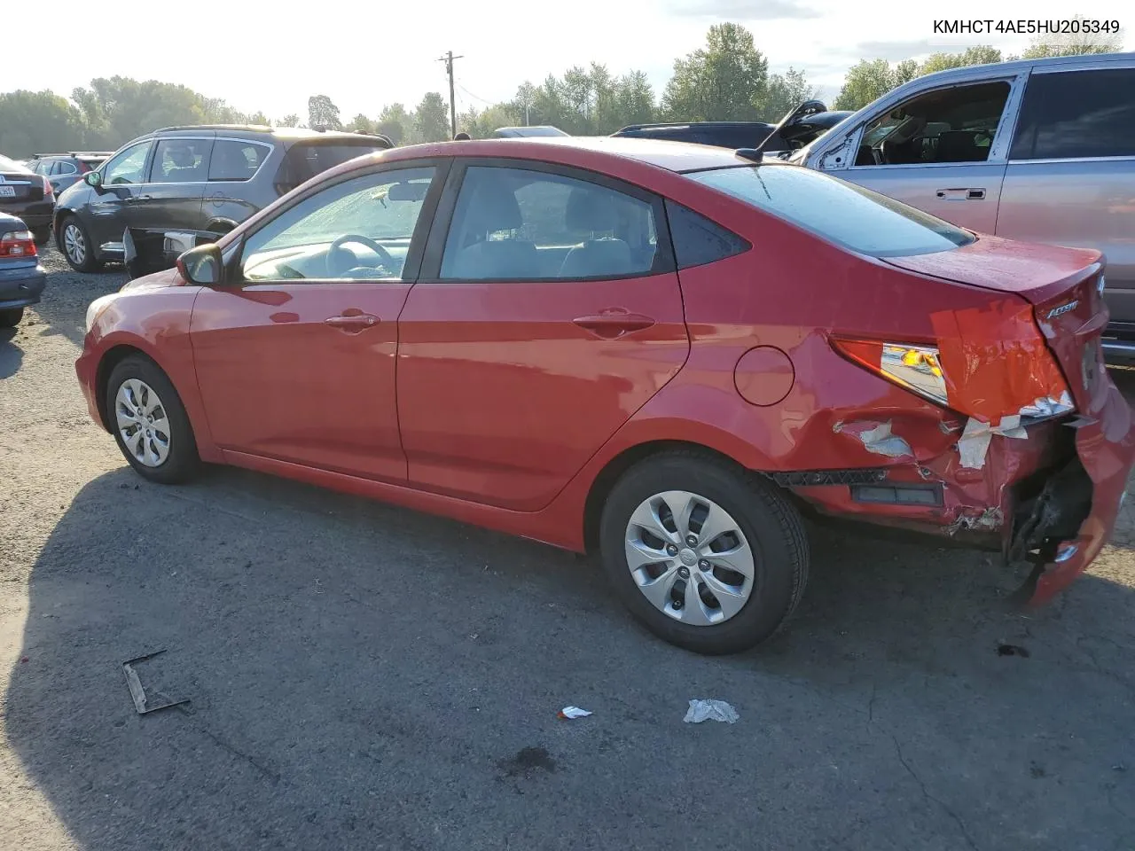 2017 Hyundai Accent Se VIN: KMHCT4AE5HU205349 Lot: 75366144