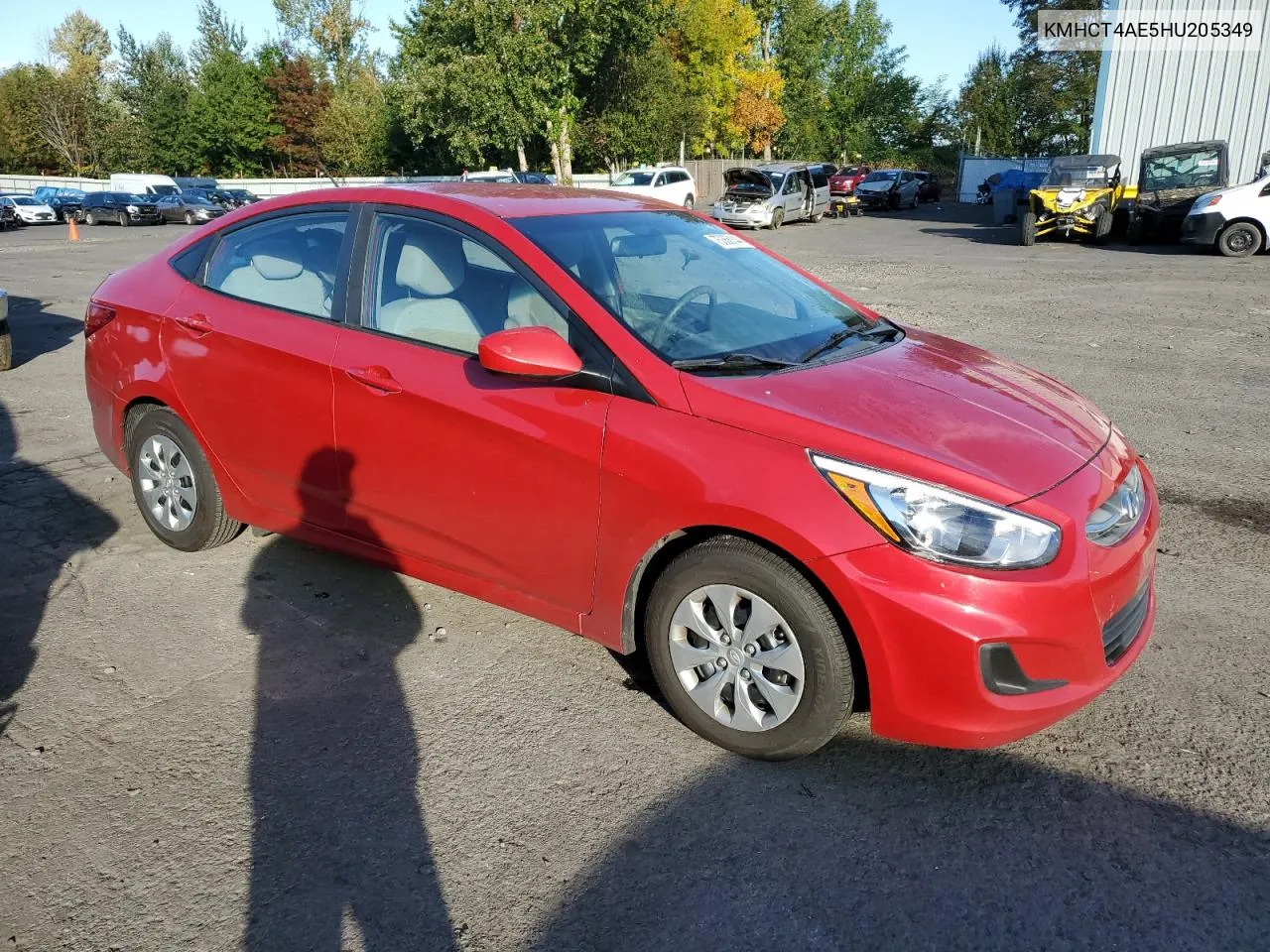 2017 Hyundai Accent Se VIN: KMHCT4AE5HU205349 Lot: 75366144