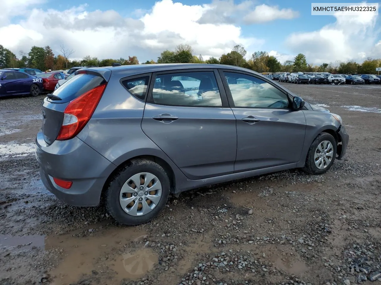 2017 Hyundai Accent Se VIN: KMHCT5AE9HU322325 Lot: 75983494