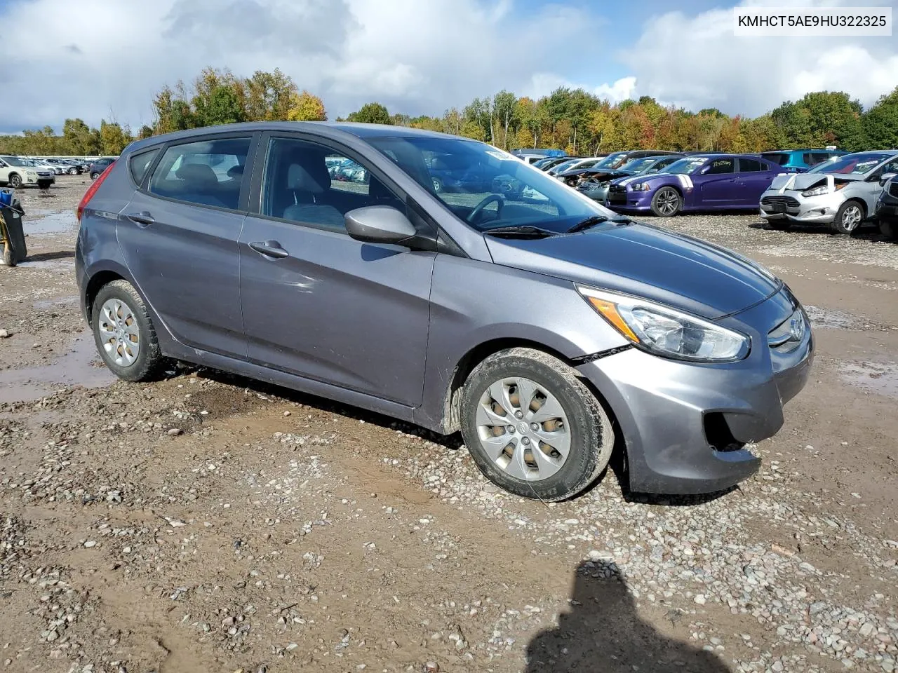 2017 Hyundai Accent Se VIN: KMHCT5AE9HU322325 Lot: 75983494