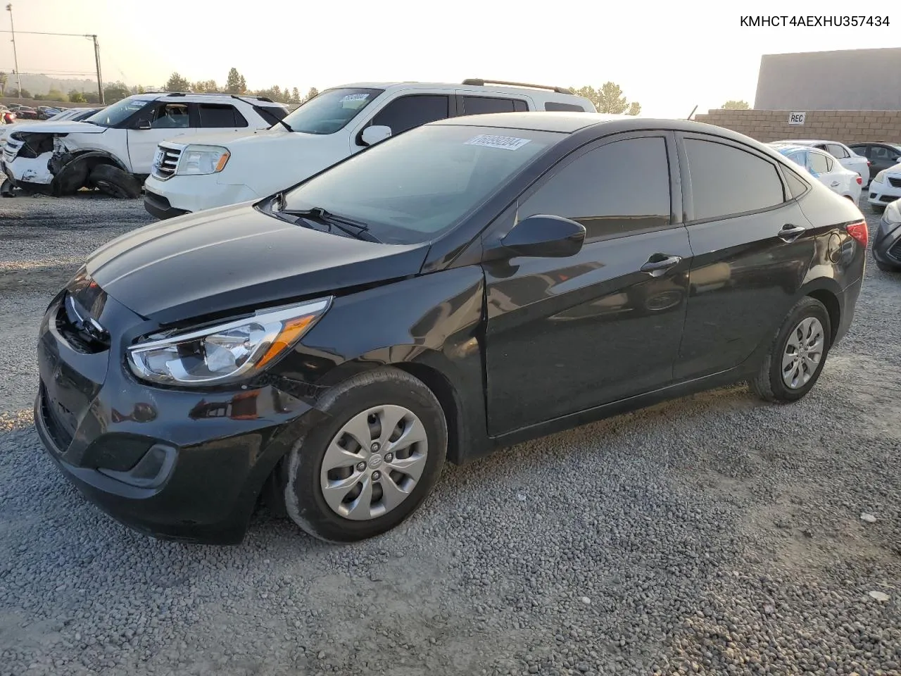 2017 Hyundai Accent Se VIN: KMHCT4AEXHU357434 Lot: 76099204