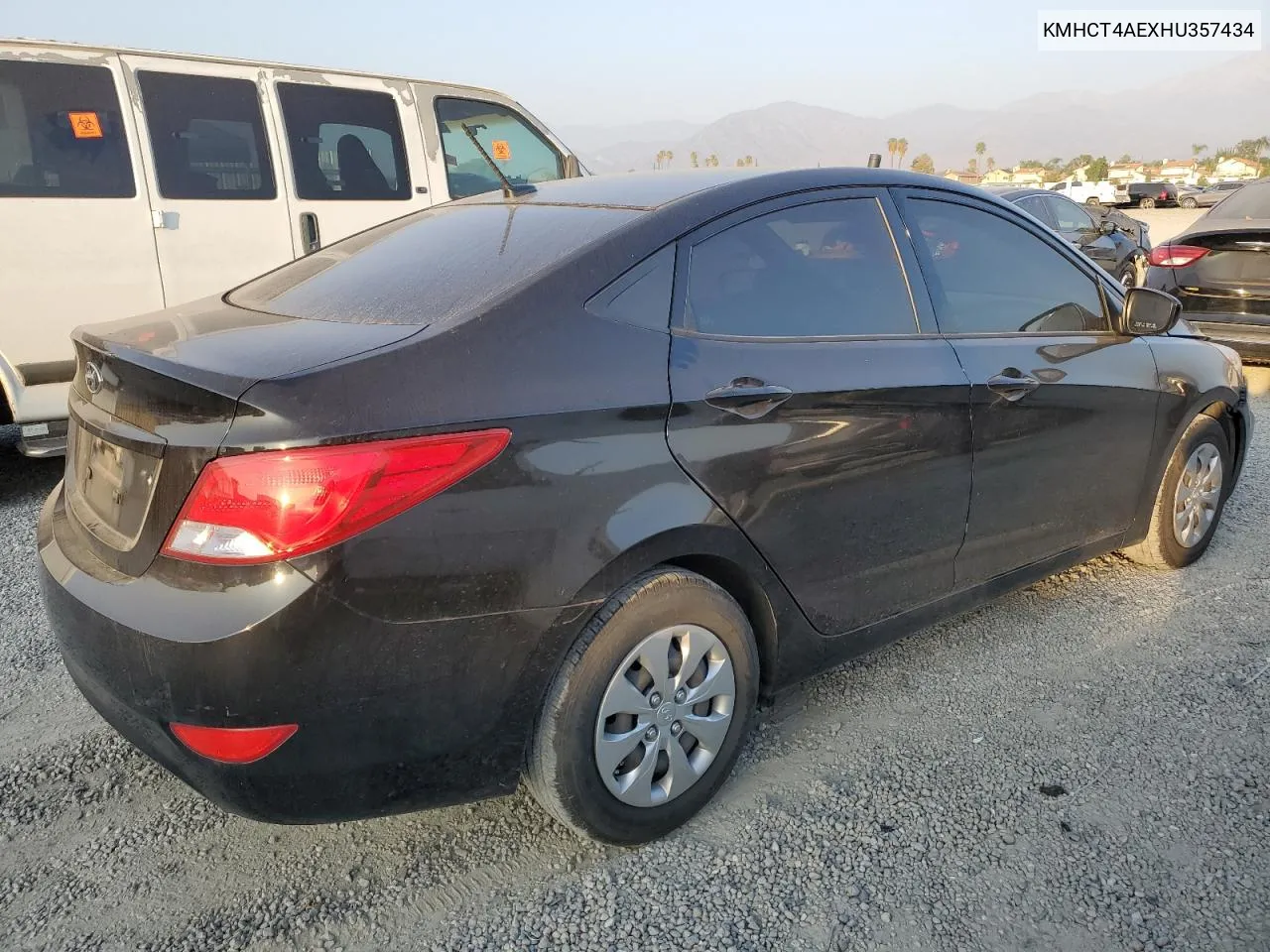 2017 Hyundai Accent Se VIN: KMHCT4AEXHU357434 Lot: 76099204