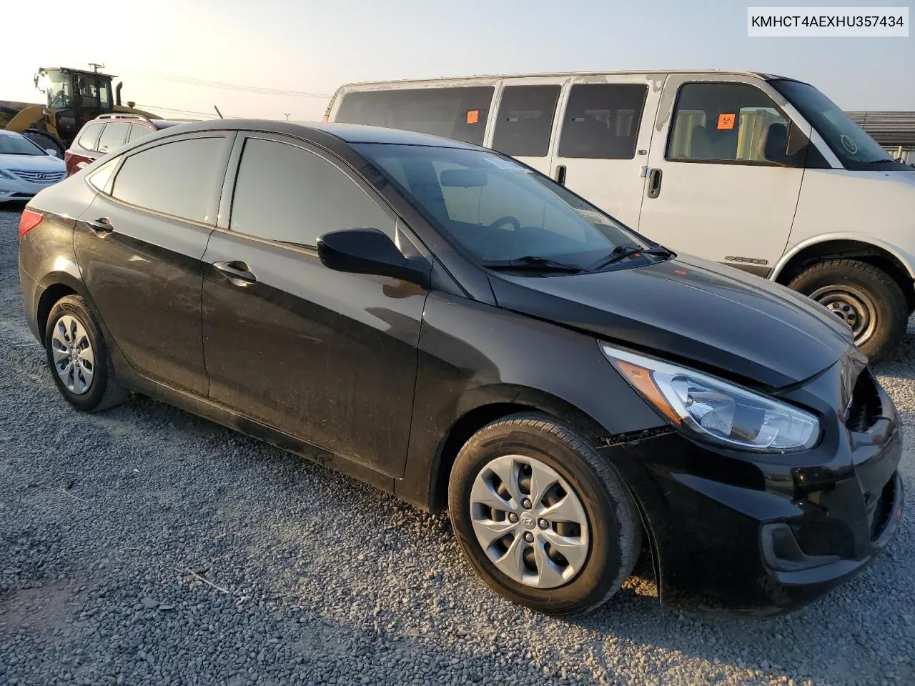 2017 Hyundai Accent Se VIN: KMHCT4AEXHU357434 Lot: 76099204