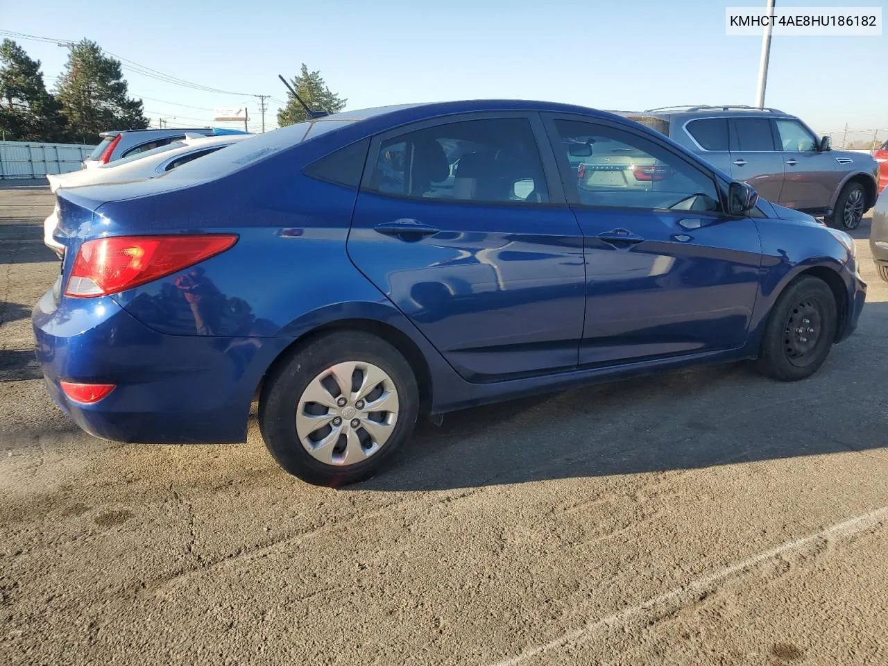 2017 Hyundai Accent Se VIN: KMHCT4AE8HU186182 Lot: 76782674