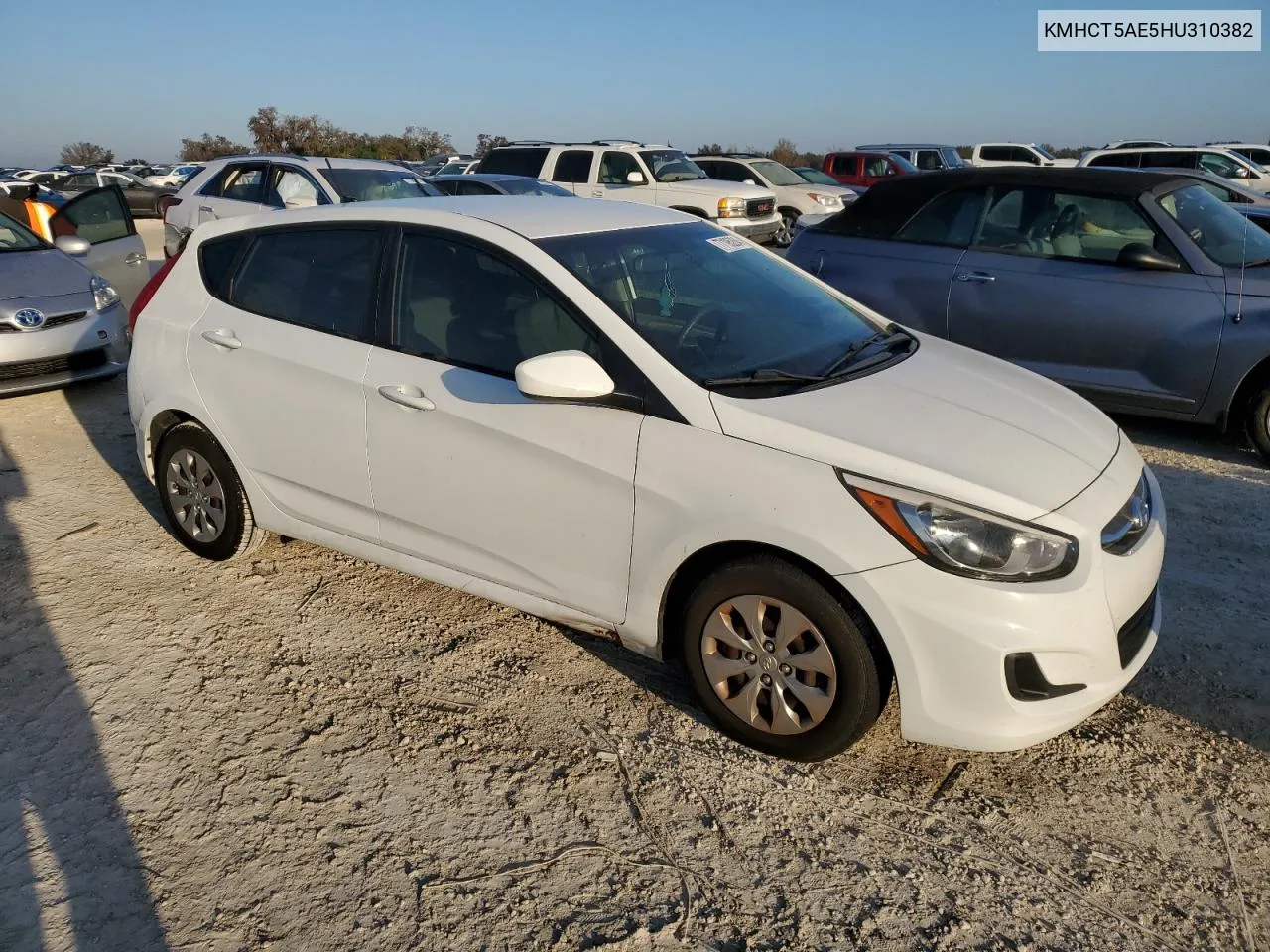 2017 Hyundai Accent Se VIN: KMHCT5AE5HU310382 Lot: 77195264