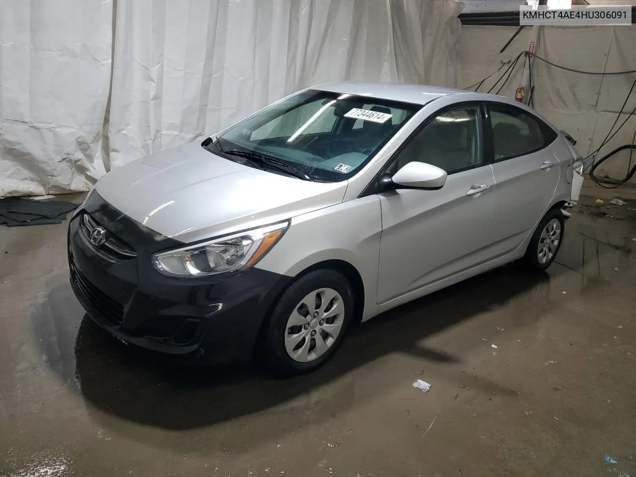 2017 Hyundai Accent Se VIN: KMHCT4AE4HU306091 Lot: 77344614